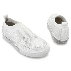 BERNIE MEV "GLAMOUR" FLY KNIT AND SPARKLE DETAIL SHOES